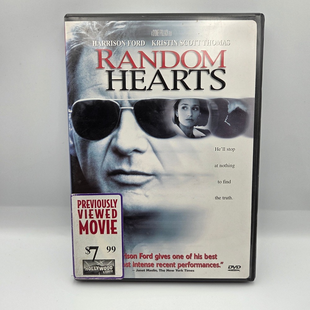 Random Hearts DVD Harrison Ford Kristin Scott Thomas 1999 Thriller Widescreen